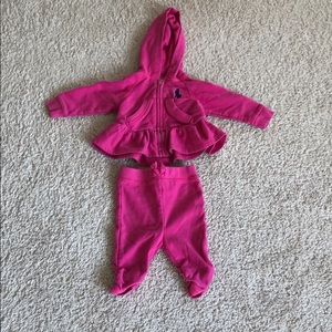 Size 3 months pink Ralph Lauren top and pants